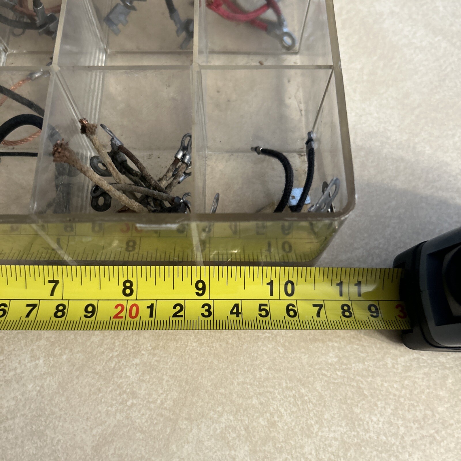 VINTAGE ECHLIN IGNITION DISTRIBUTOR LEADS ASSORTMENT PART TRAY NOS GM MOPAR FORD