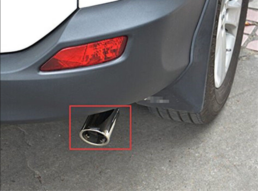 1 x Chrome Stainless Steel Exhaust Pipe 145mm For 1.8-2.2T
