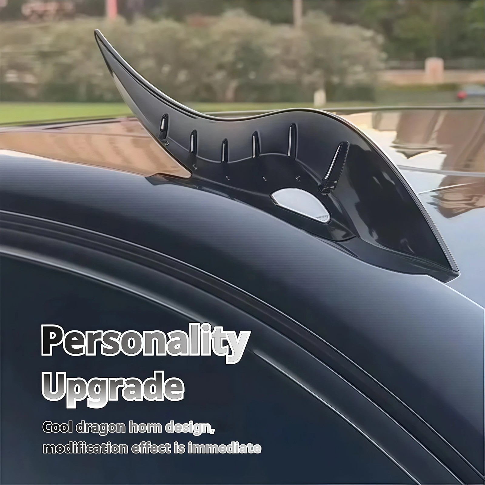 Bull Stickers 3D Design Car Roof Dragon Devil Horn Emblem Badge Decoration