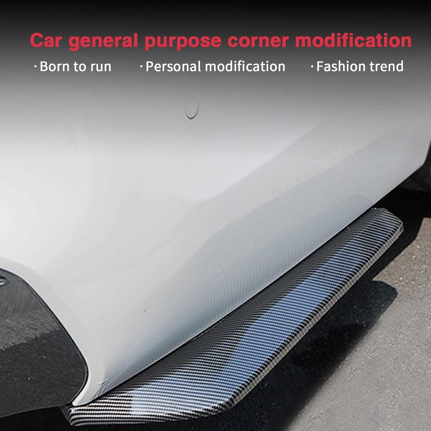 2pcs For Acura TSX TLX ILX MDX Carbon Fiber Rear Bumper Splitter Diffuser Canard