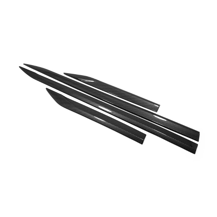 For Toyota Venza 2021-2024 Carbon Door Side Body Molding Panel Guard Cover Trim