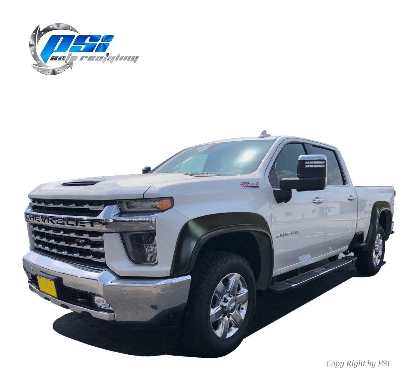 Extension with Trim Fender Flares Fits Silverado 2500 HD 3500 HD 20-24 Paintable