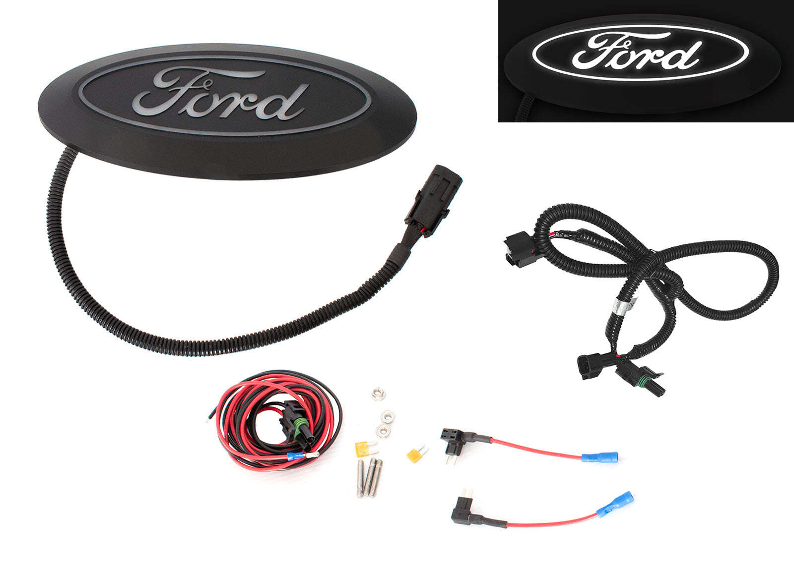 2024 F-150 XL STX Front Grille Light Up LED Emblem – Fits Reflector Headlights