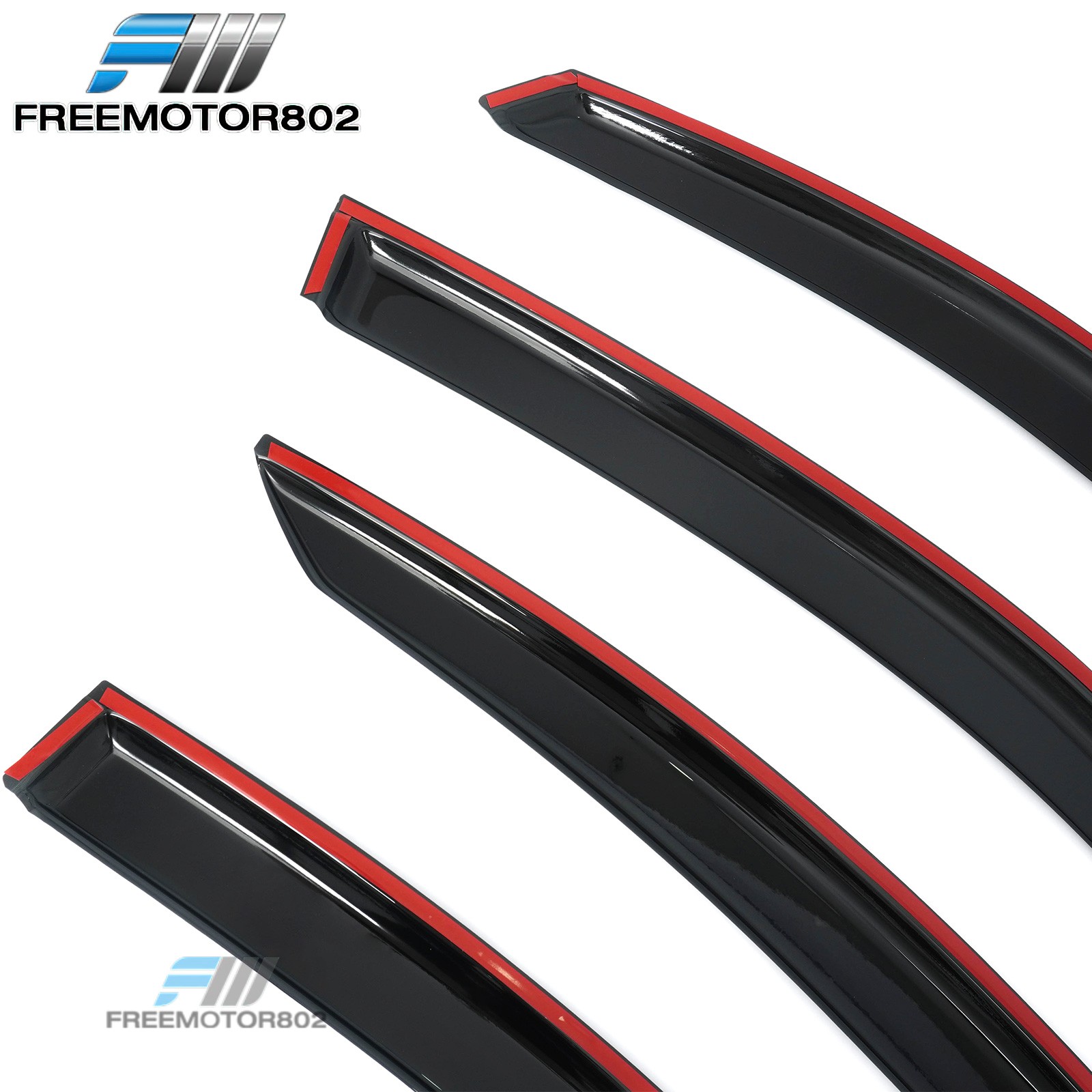 For 15-19 Subaru Legacy Sedan Smoke Window Visors Acrylic Rain Vent Deflectors