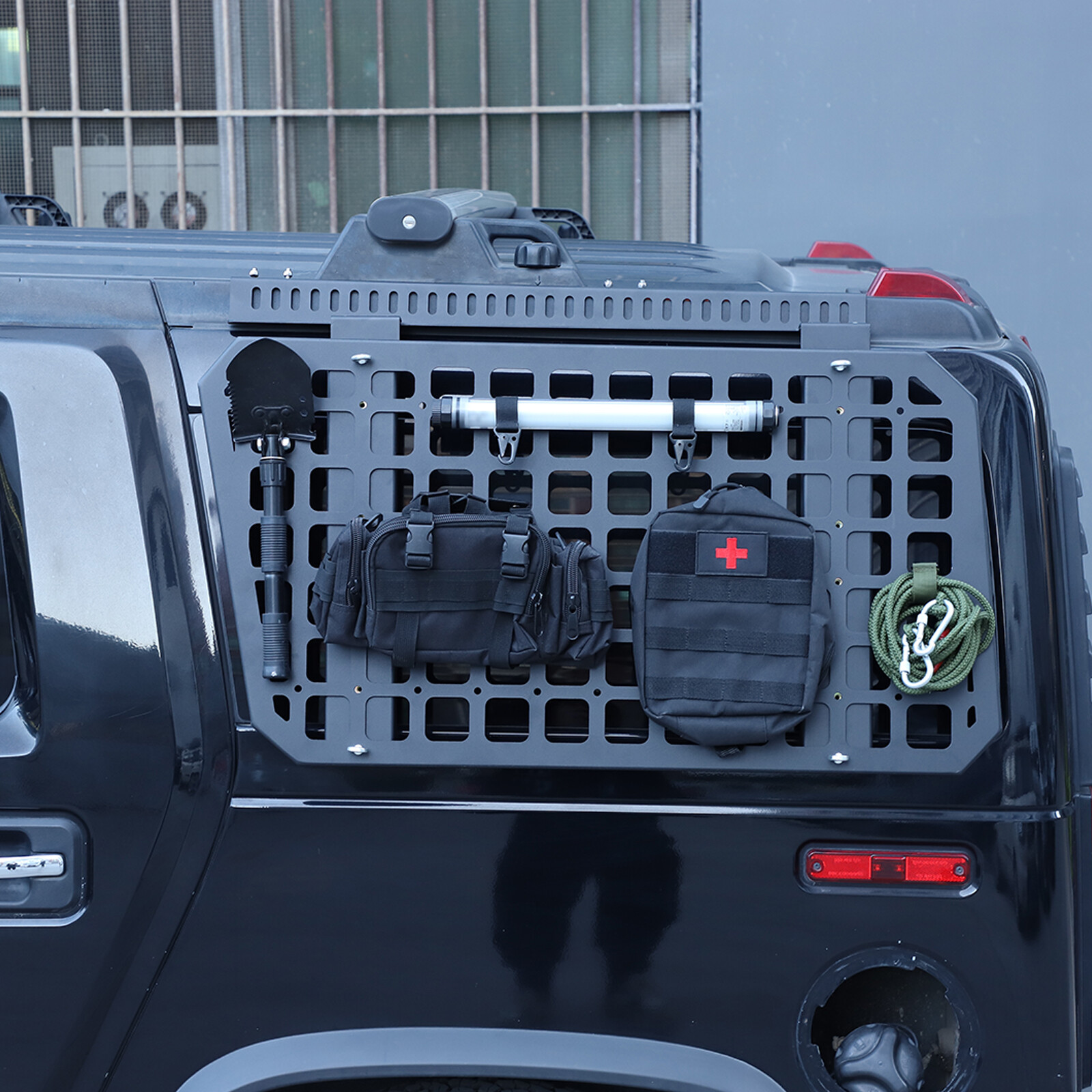 Rear Side Window Glass Armor Protector Cover Trim For Hummer H2 2003-2009 LH&RH