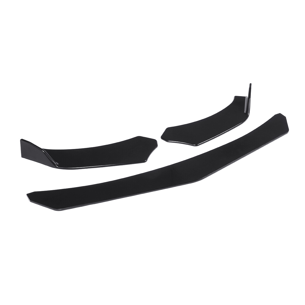 For W212 Mercedes Benz E Class E350 E550 For Front Splitter Spoiler Kit Black