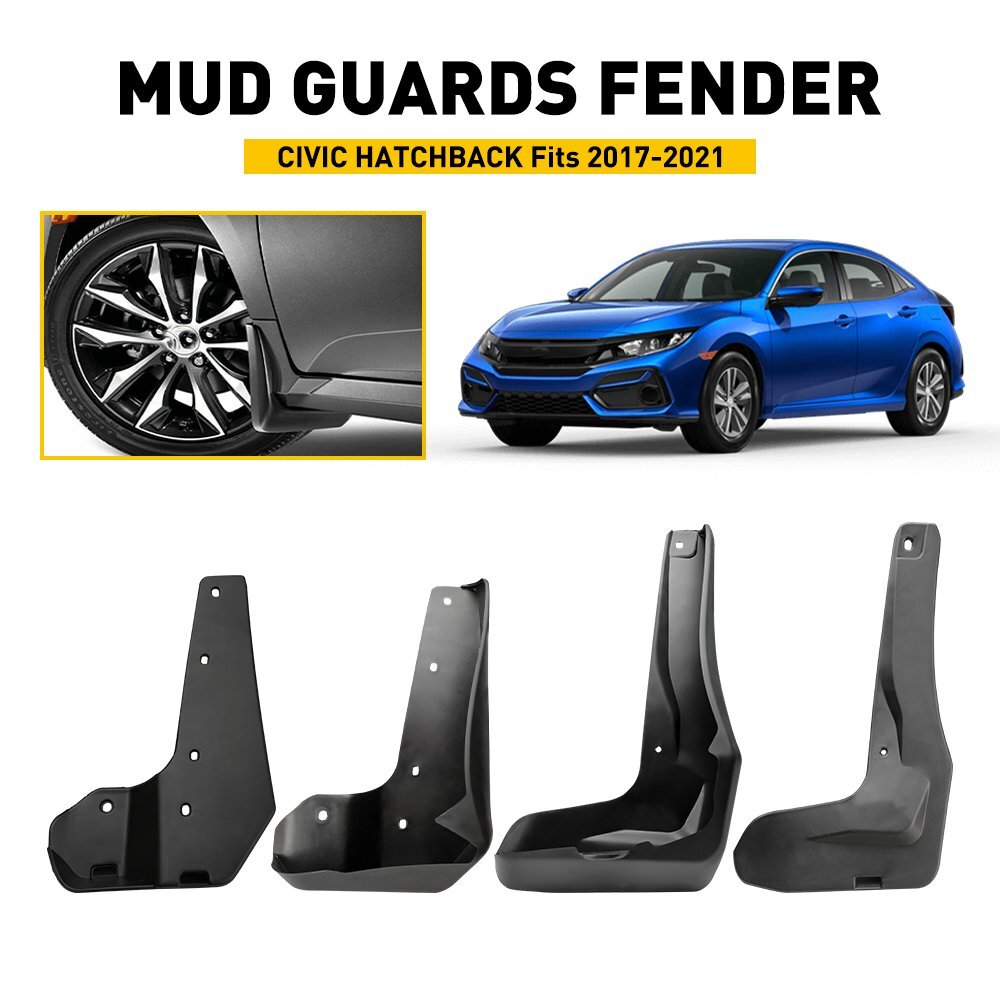 For 10th Gen Civic Hatchback 2017-2021 Splash Guards Mud Flap Car Accessories US