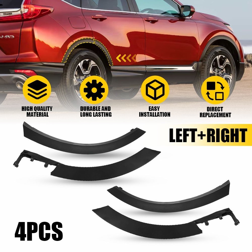 4x For 17-22 Honda CR-V CRV Fender Flare Molding Trim Rear Left Right L+R Side H