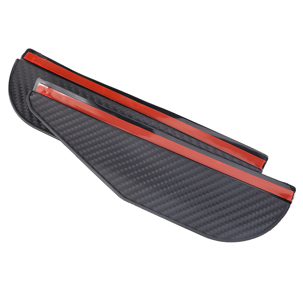 2PCS Carbon Fiber Car Rear View Side Mirror Rain Board Sun Visor Eyebrow Guard