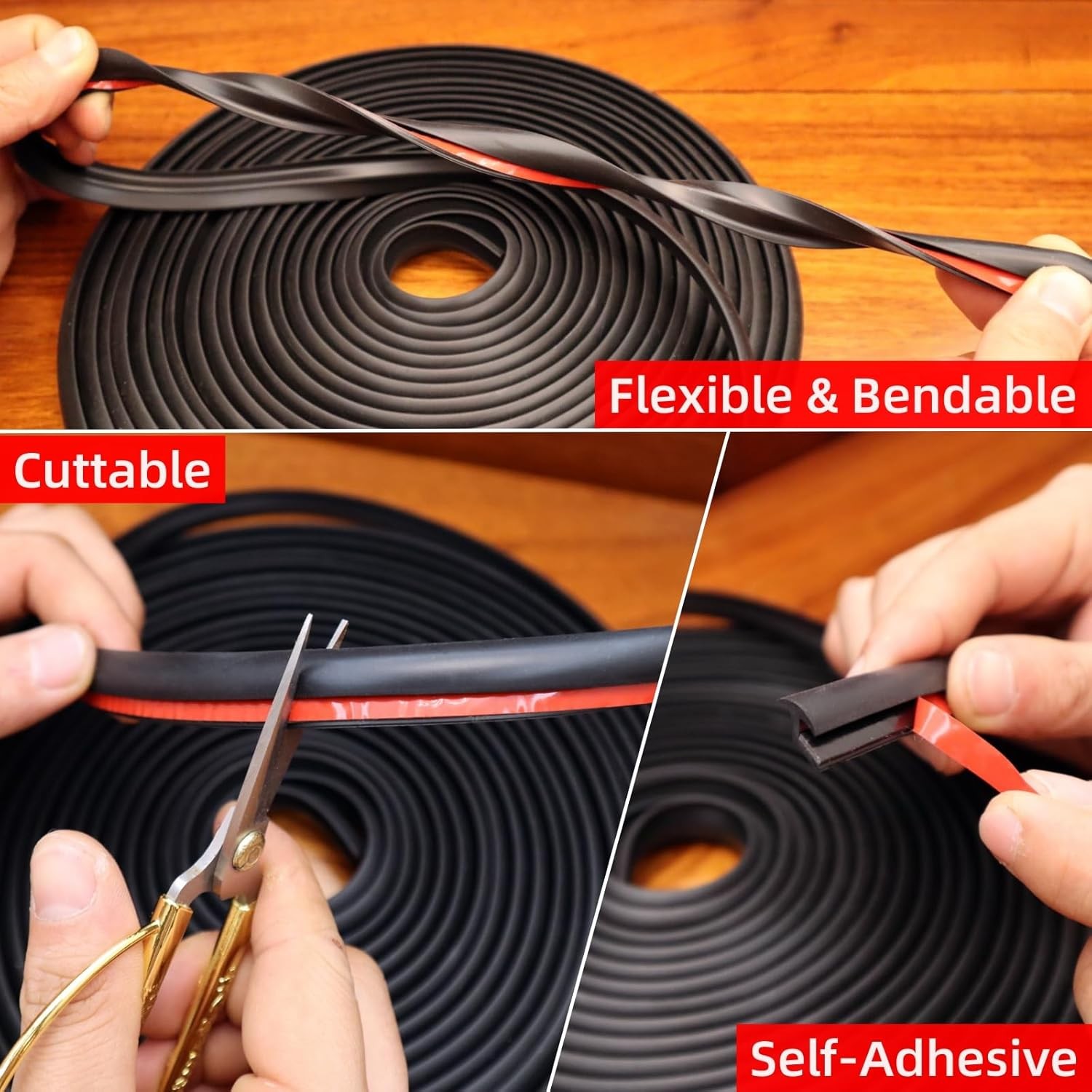 30Ft T Style For Ford Truck Rubber Wheel Wells Fender Flare Edge Seal Trim Strip