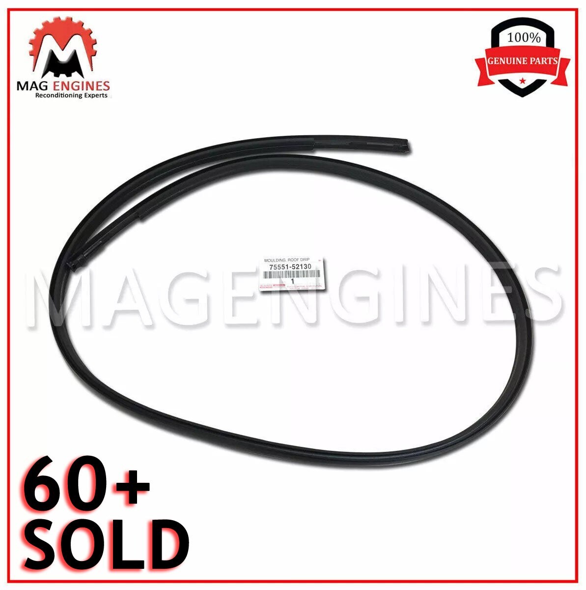 75551-52130 TOYOTA ROOF DRIP SIDE MOULDING, RH/LH 75551-52130