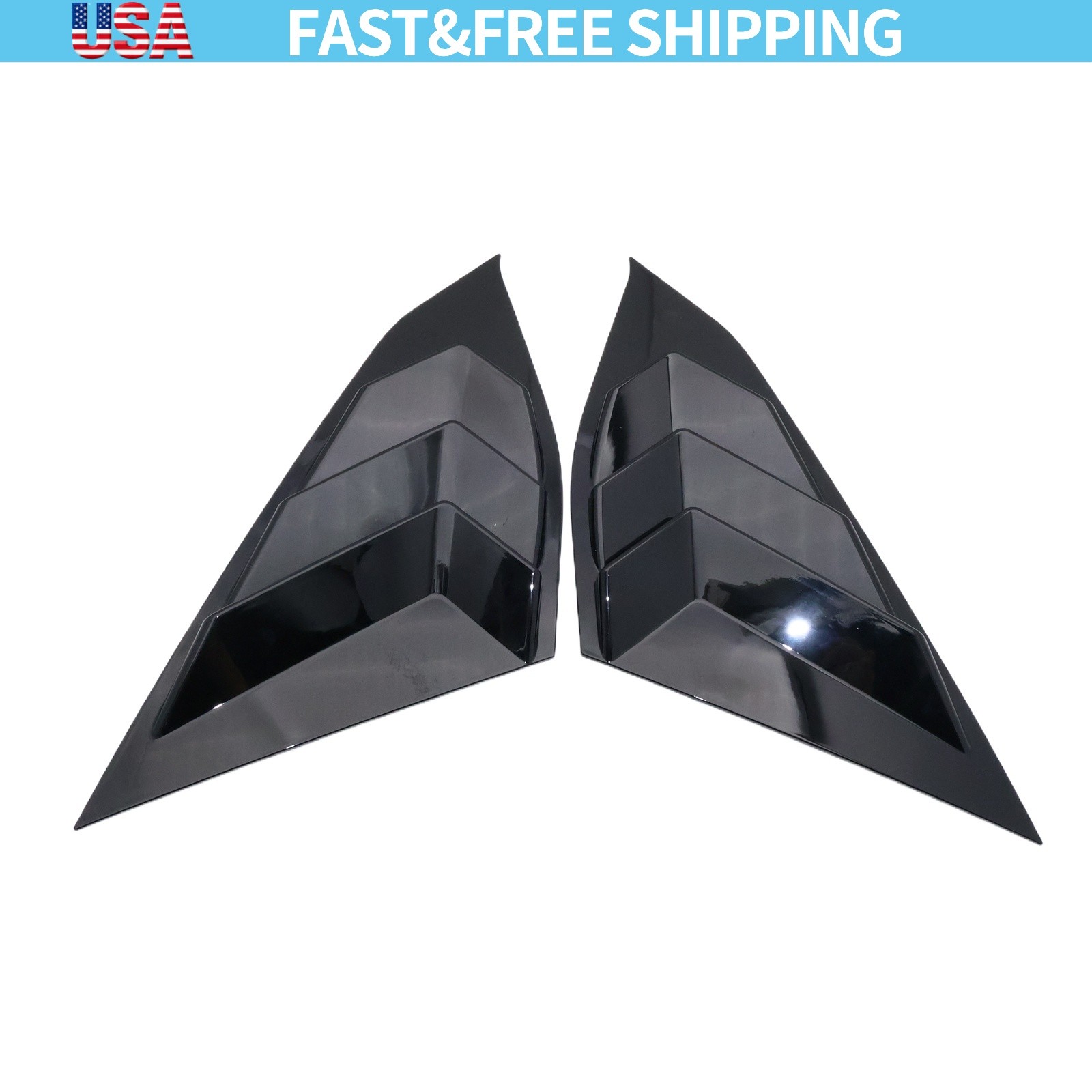 Side Window Louvers Cover For 2018-2020 Honda Accord Glossy Auto Accessories