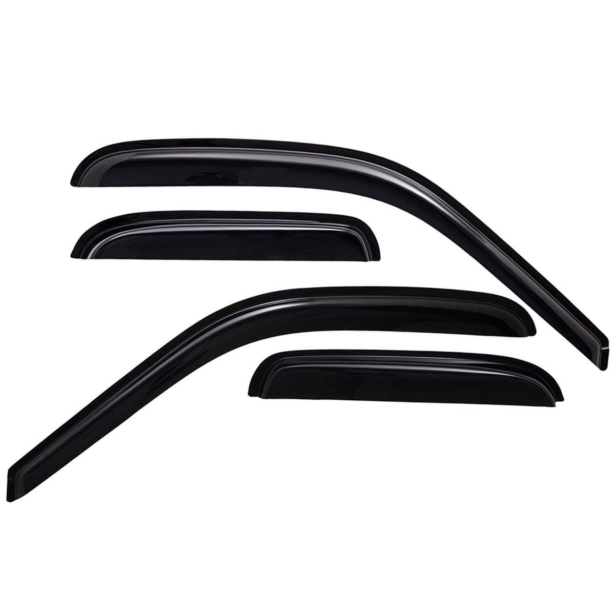 Tape-on Smoke Window Visors Rain Guards for 2000-2006 Toyota Tundra Access Cab