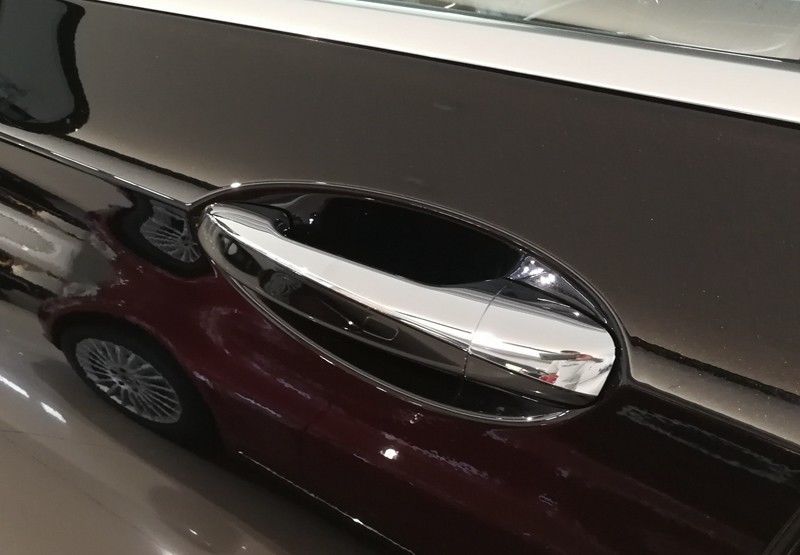 UNICUS 1x Set Door Handle Covers for Mercedes W205 W213 C E GLC BRIGHT CHROME