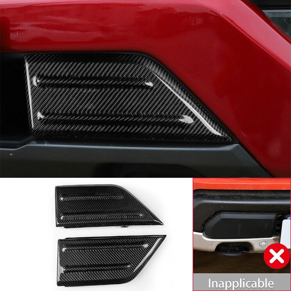 Real Carbon Fiber Replace Front Bumper Corner Trim For Ford F150 F-150 2021-2026