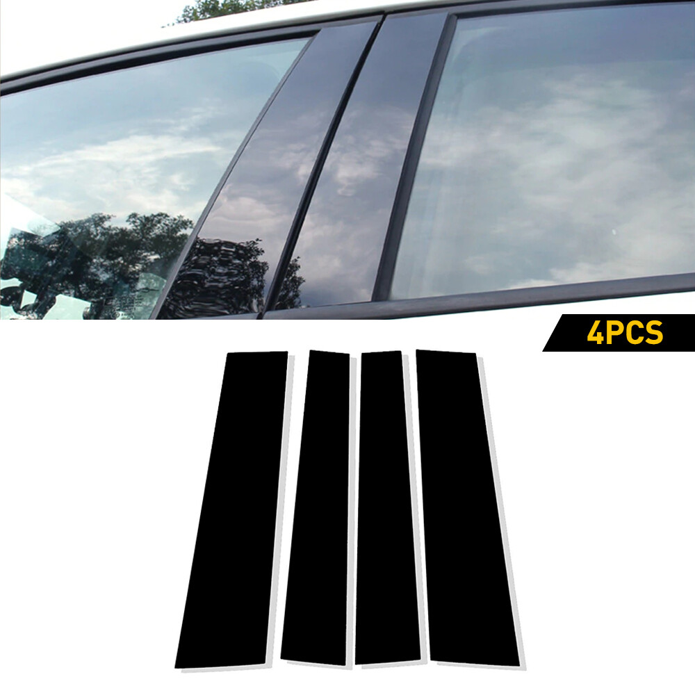 4PCS For 2007-2021 Toyota Tundra Black Pillar Posts Cover Door Trim Window Decal