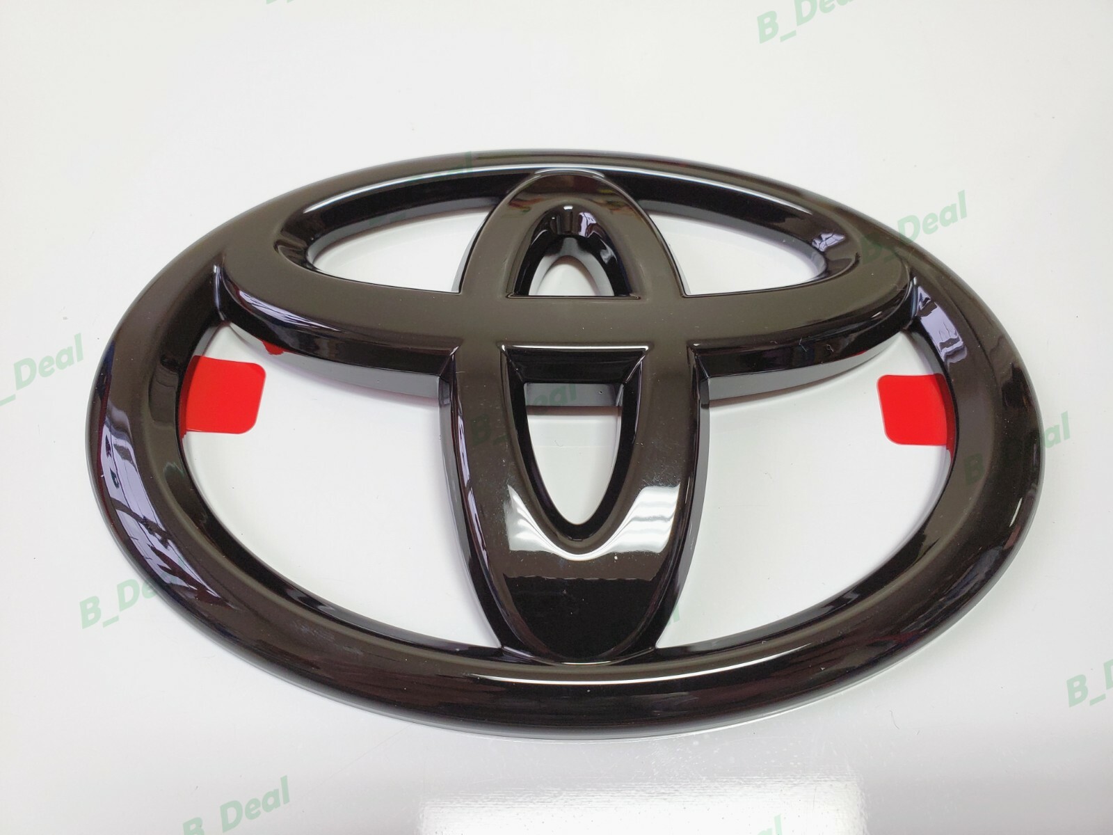 1PC Gloss Black Toyota Logo Overlay Emblem Fit Sienna Highlander Land Cruiser