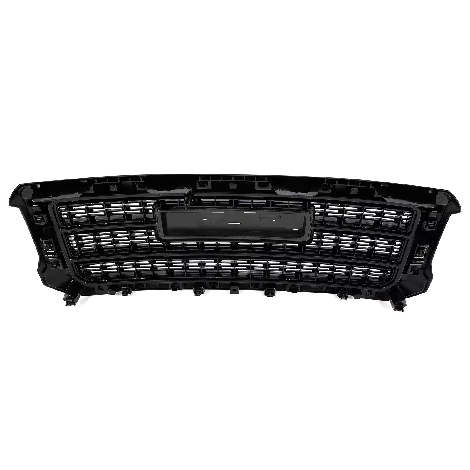 Front Upper Grille For 2015-2019 GMC Sierra 2500HD 3500HD Denali Gloss Black