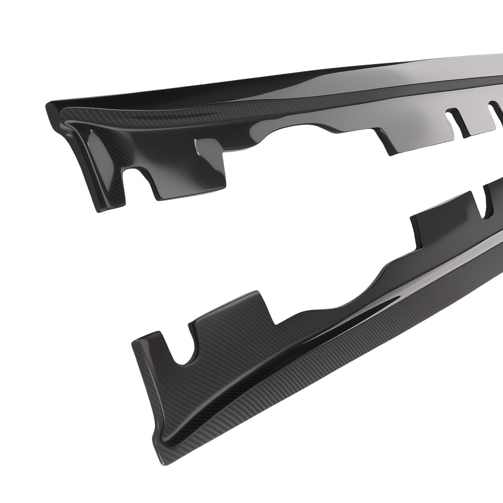 L & R Side Skirt Kit for BMW E92 E93 M3 2008-2011 2012 2013 Carbon Fiber