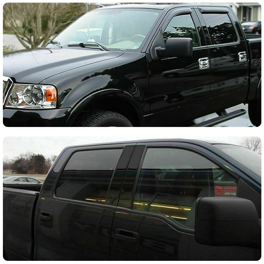 For 2004-2014 Ford F150 4 PCS Car Pillar Posts Trim Decorative Cover Accessories