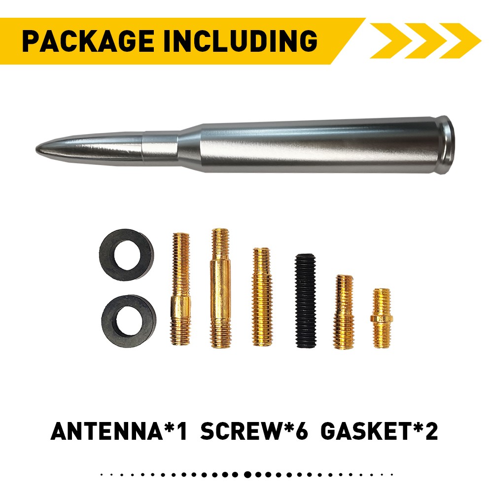 BULLET ANTENNA for DODGE RAM 1500 RAPTOR BRONCO FORD F150 TRUCK 50 CAL CALIBER