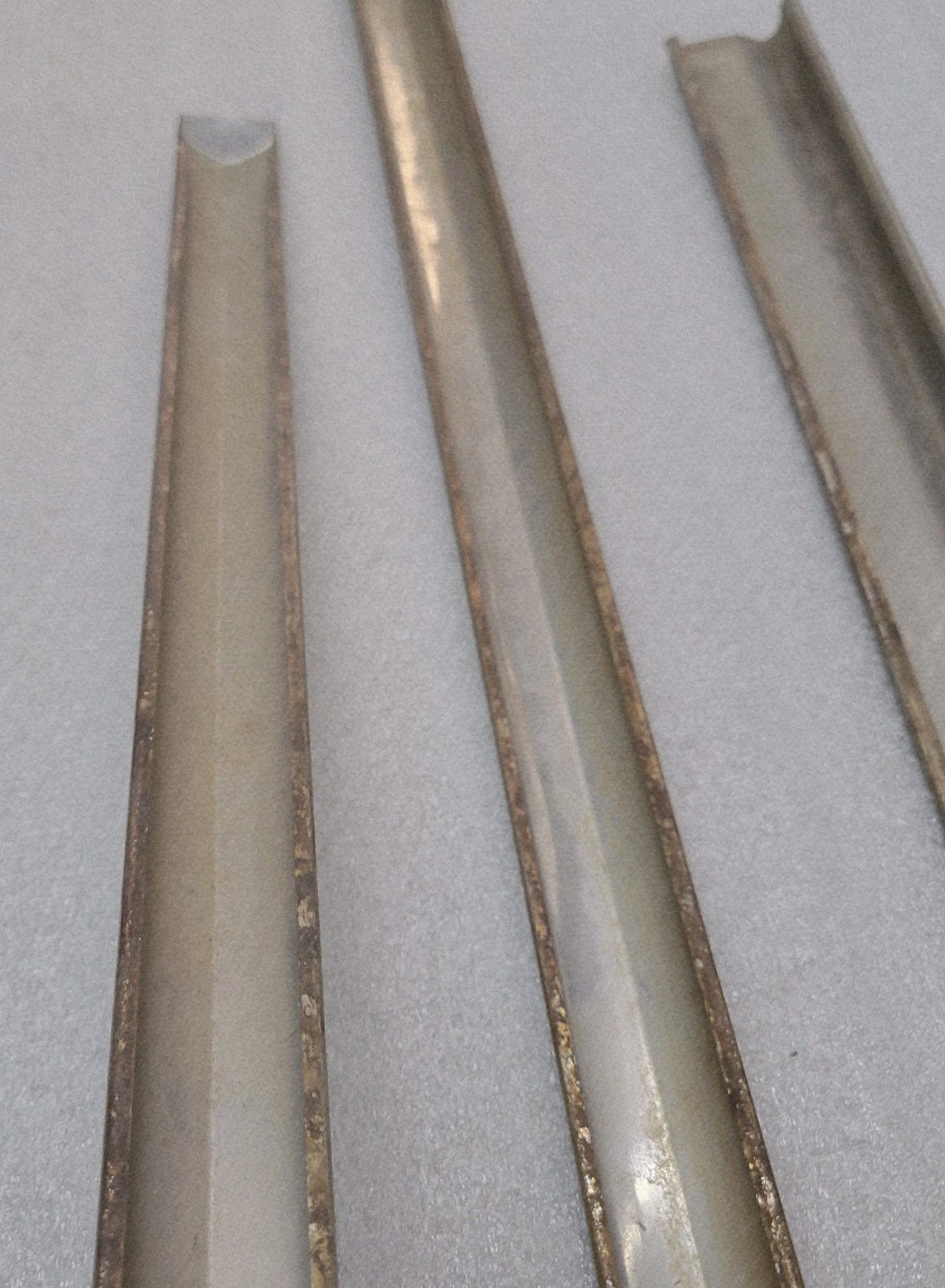 Lot of 3 Packard Exterior Chrome Trim Stainless Steel Trim Unknown Year 1950s?
