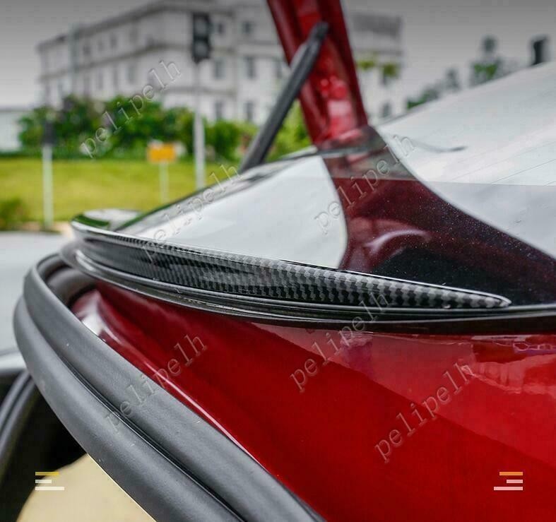 For Tesla Model 3 2017-2023 1pc ABS Rear Window Glass Waterproof Wing Cover Trim