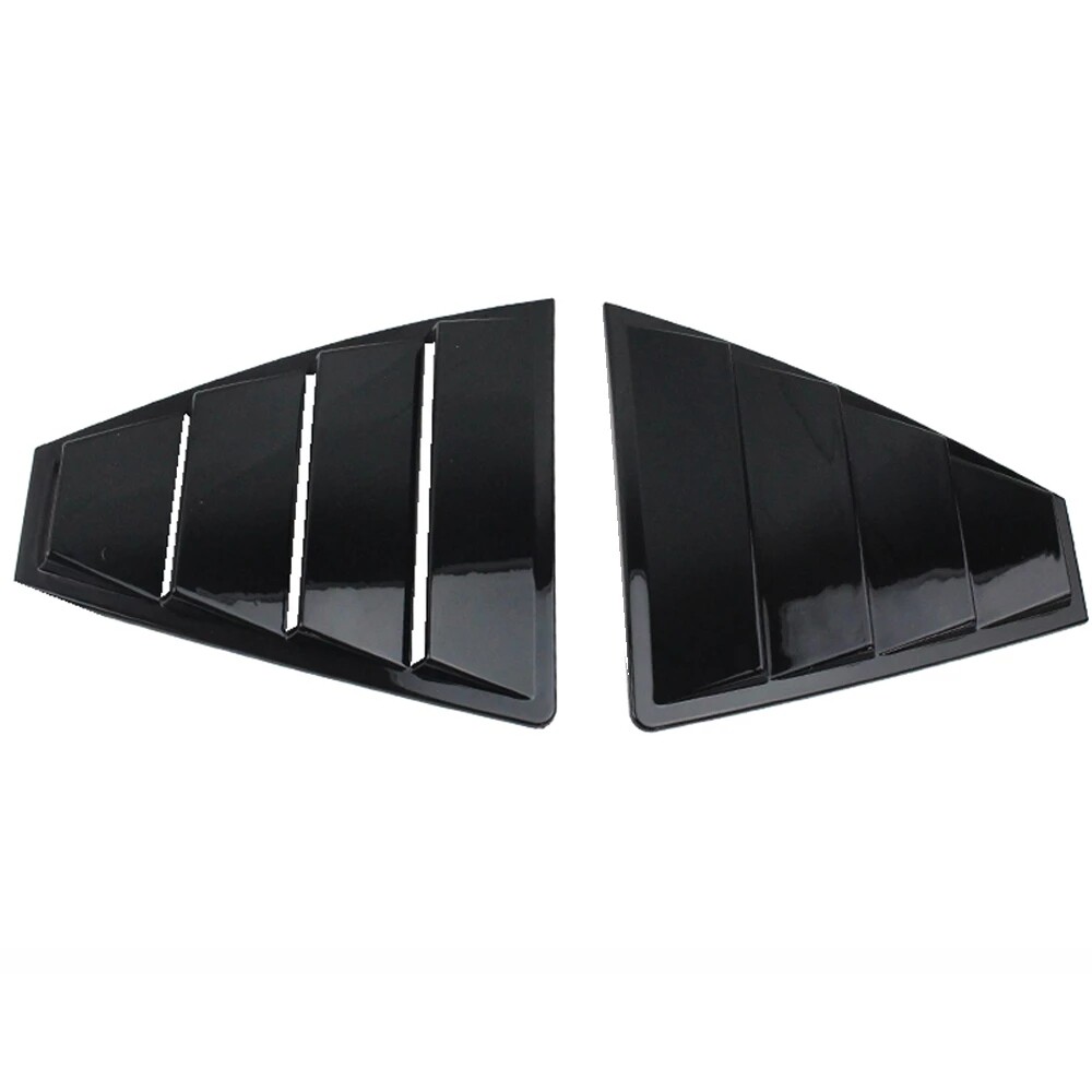 For Hyundai Elantra 2017-2020 2 Pcs ABS Black Window Louver Shutter Cover Trim
