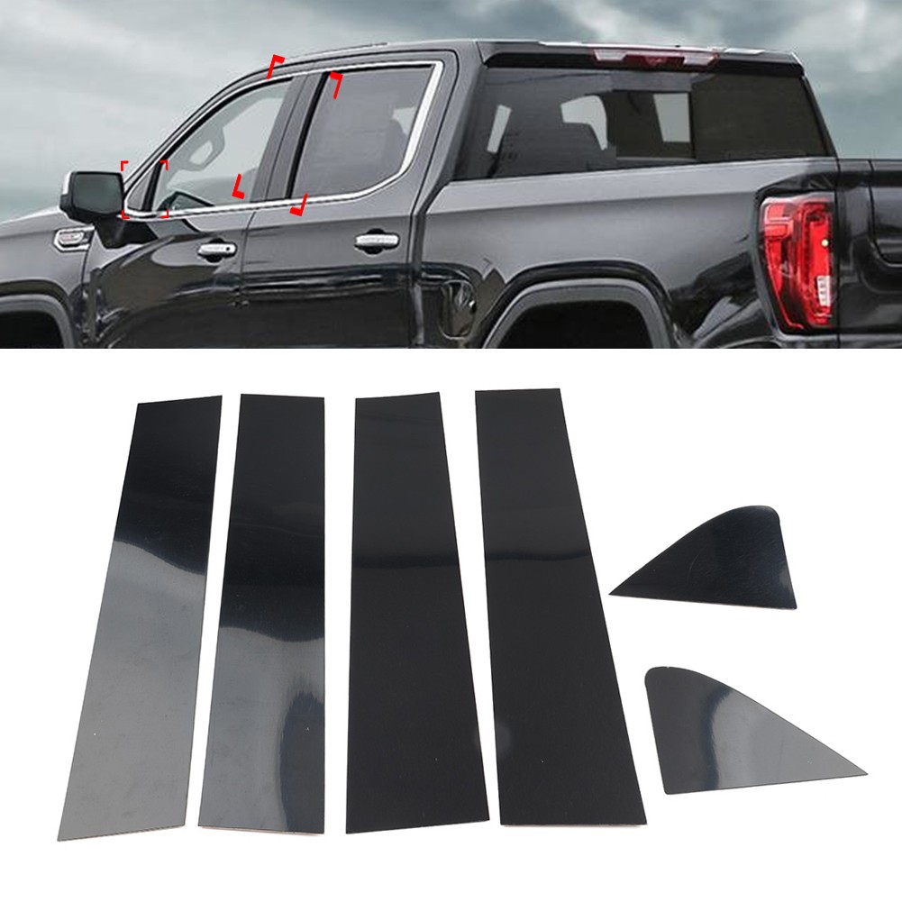 1 Set Window Pillar Post Door Trim For Chevrolet Silverado For GMC Sierra 1500