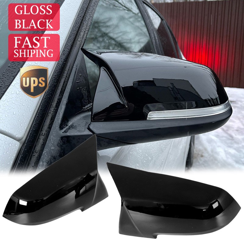 Black M3 Style Wing Mirror Cover Caps For BMW F30 F31 320i 328i 330i 335i 340i