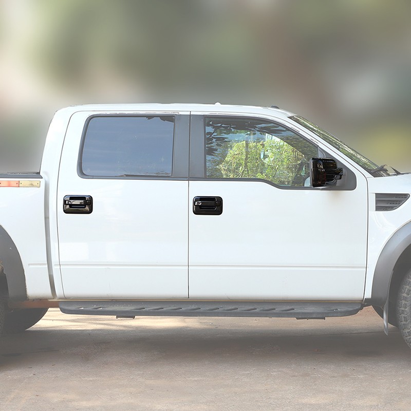 🌟Carbon Fiber Mirror+4 Dr Handle+Fuel Cap+Tailgate Trim Kit For 09-14 Ford F150