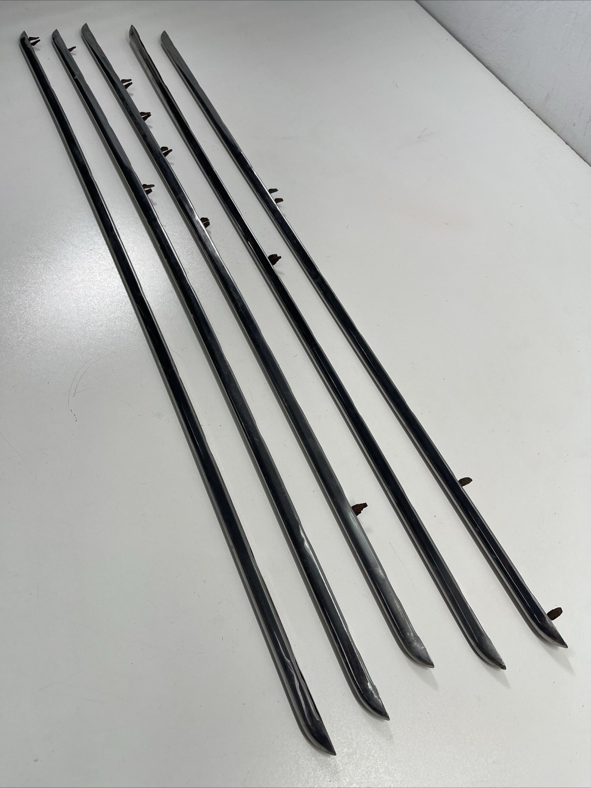 (5) 1939 or 40 Studebaker Hood Side Moldings o9