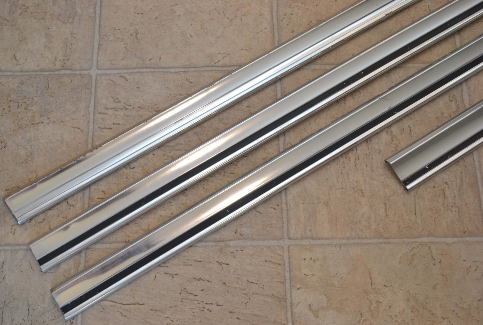 1963 Ford Galaxie Upper Lower Trim Spear Moulding Set, For Parts or Modification