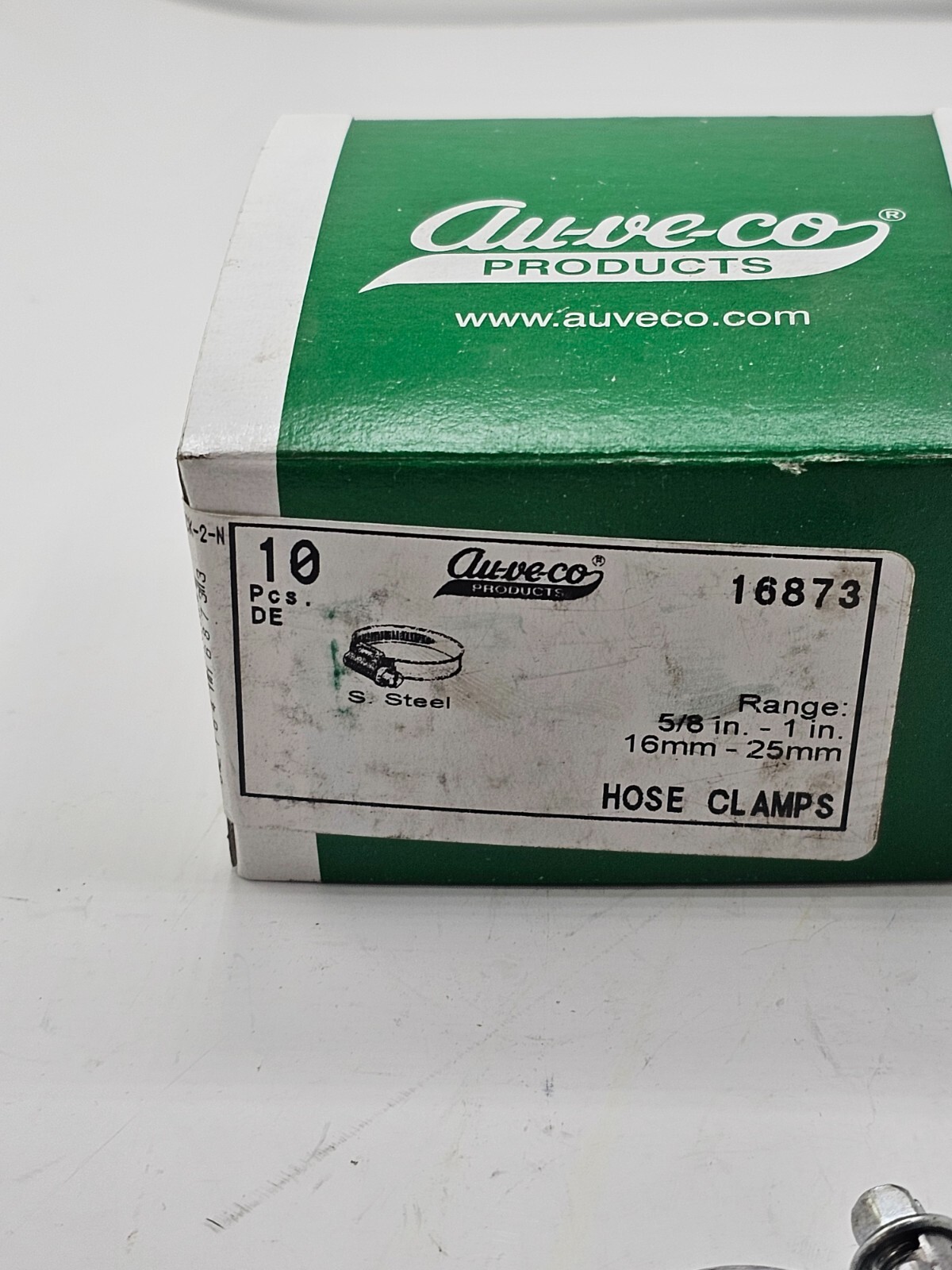 (QTY 10) Auveco 16873 Hose Clamps European Style Universal & for General Purpose