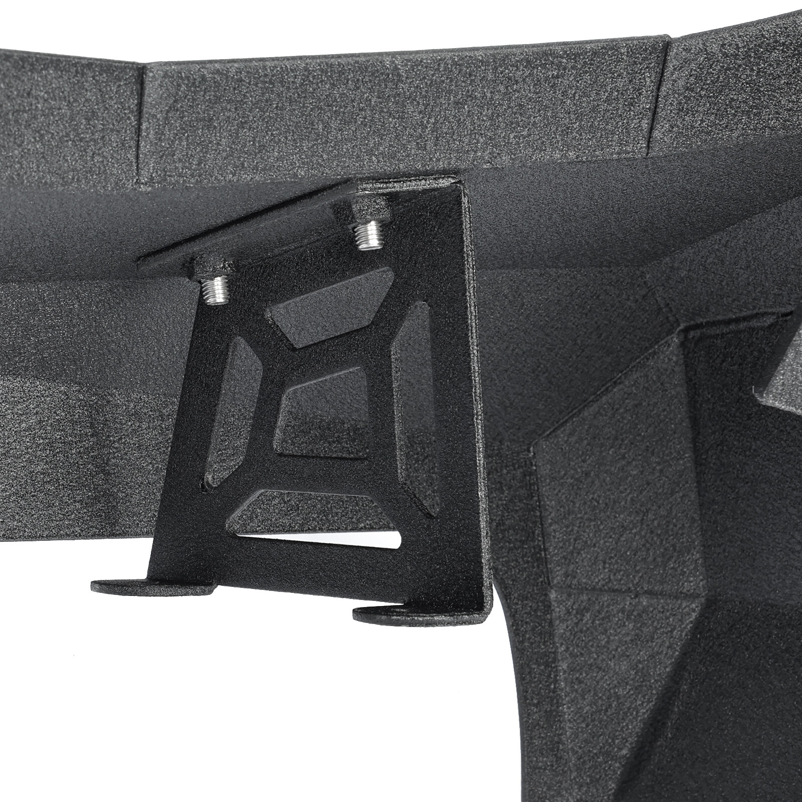 HECASA For Jeep Wrangler JK 07-18 Windshield Frame Visor Cowl Armor w/ Light