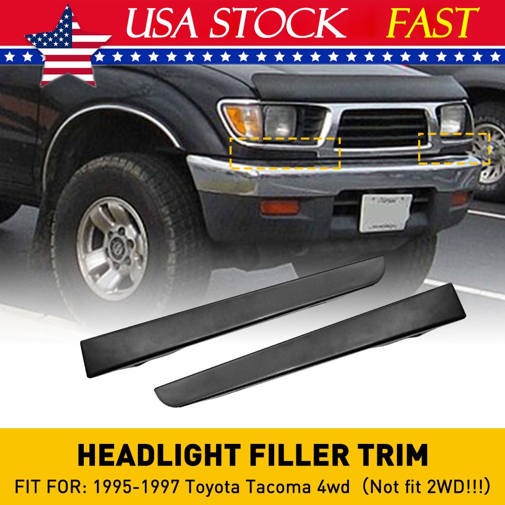 FOR TOYOTA TACOMA 4WD 1995-1997 FRONT BUMPER GRILLE HEADLIGHT FILLER TRIM PANELS