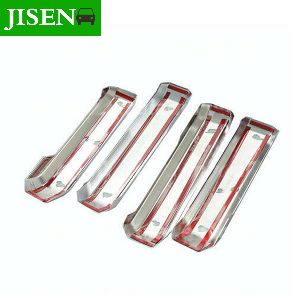 Interior Inner Door Handle Cover Trim Silver Chrome For Ford F-150 F150 2015-20