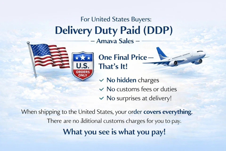For USA Shipping Addresses only With our Duty-Free USA Shipping, the price you