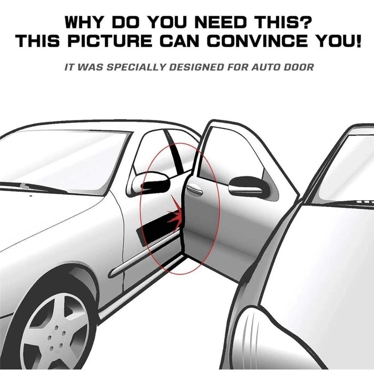 MYFAMIREA 33Ft(10M)Long Car Door Edge Guards
