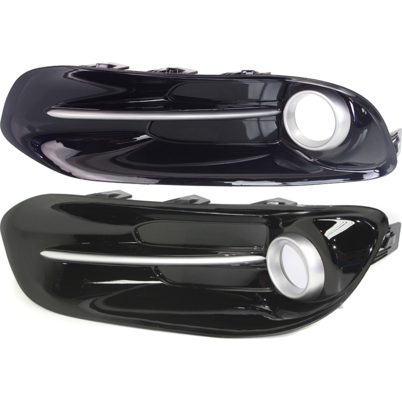 Fog Light Trim Set For 2013-2016 Dodge Dart Left and Right Primed Plastic 2Pc