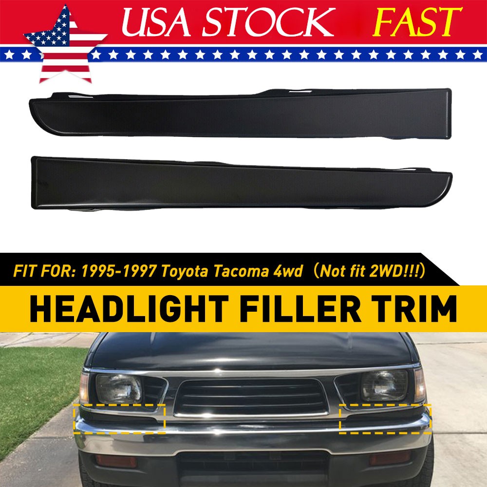 FOR TOYOTA TACOMA 4WD 1995-1997 FRONT BUMPER GRILLE HEADLIGHT FILLER TRIM PANELS