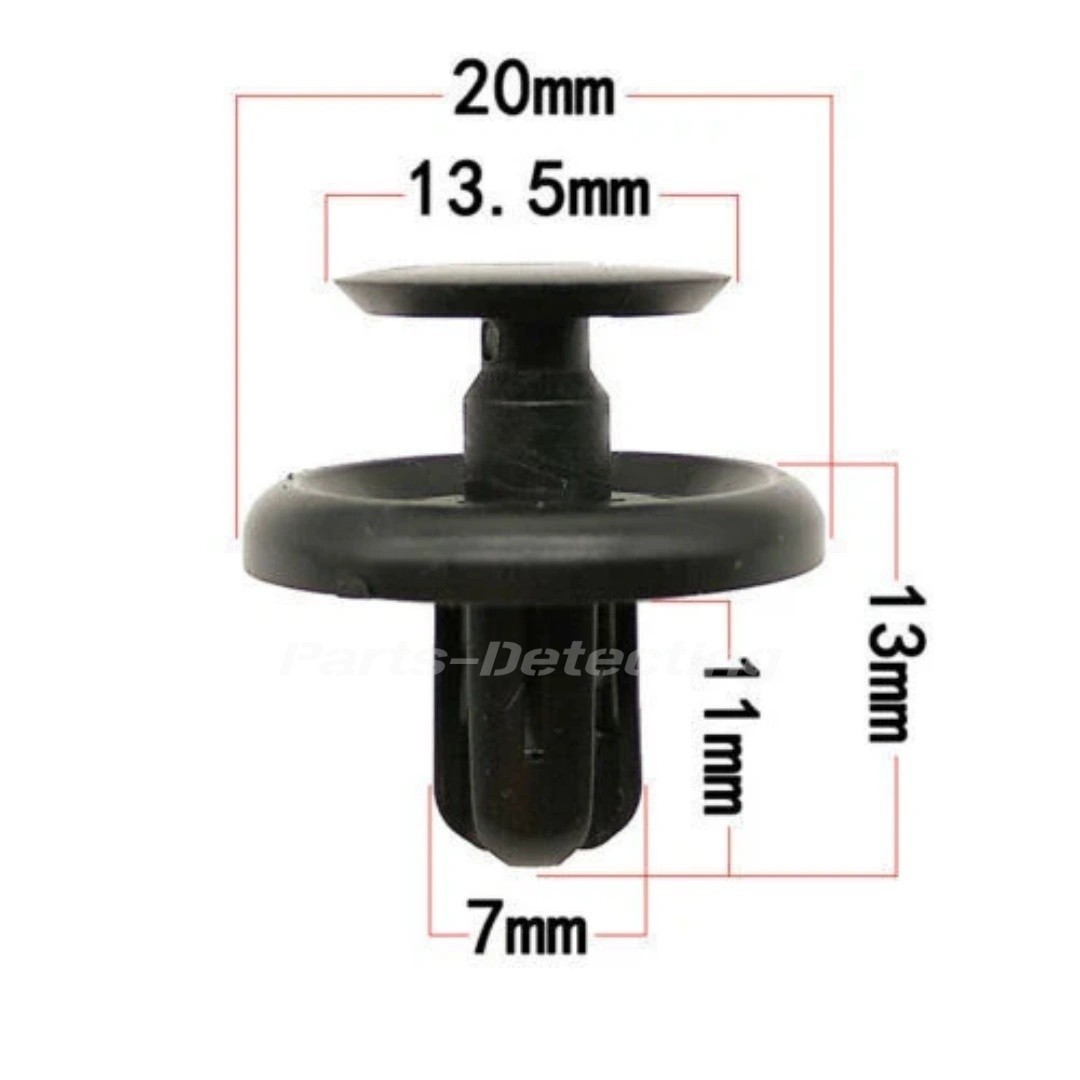 100Pcs Bumper Clips Car Auto Fender 6 7 8 9 mm ✅Trim Push Pin Rivet Fastener✅