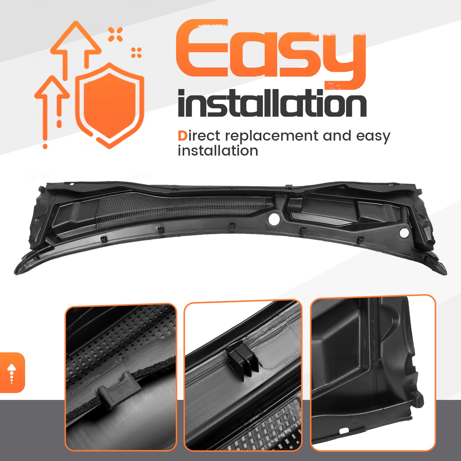 Wiper Cowl Cover For 08-20 Dodge Grand Caravan Chrysler Town & Country Ram C/V