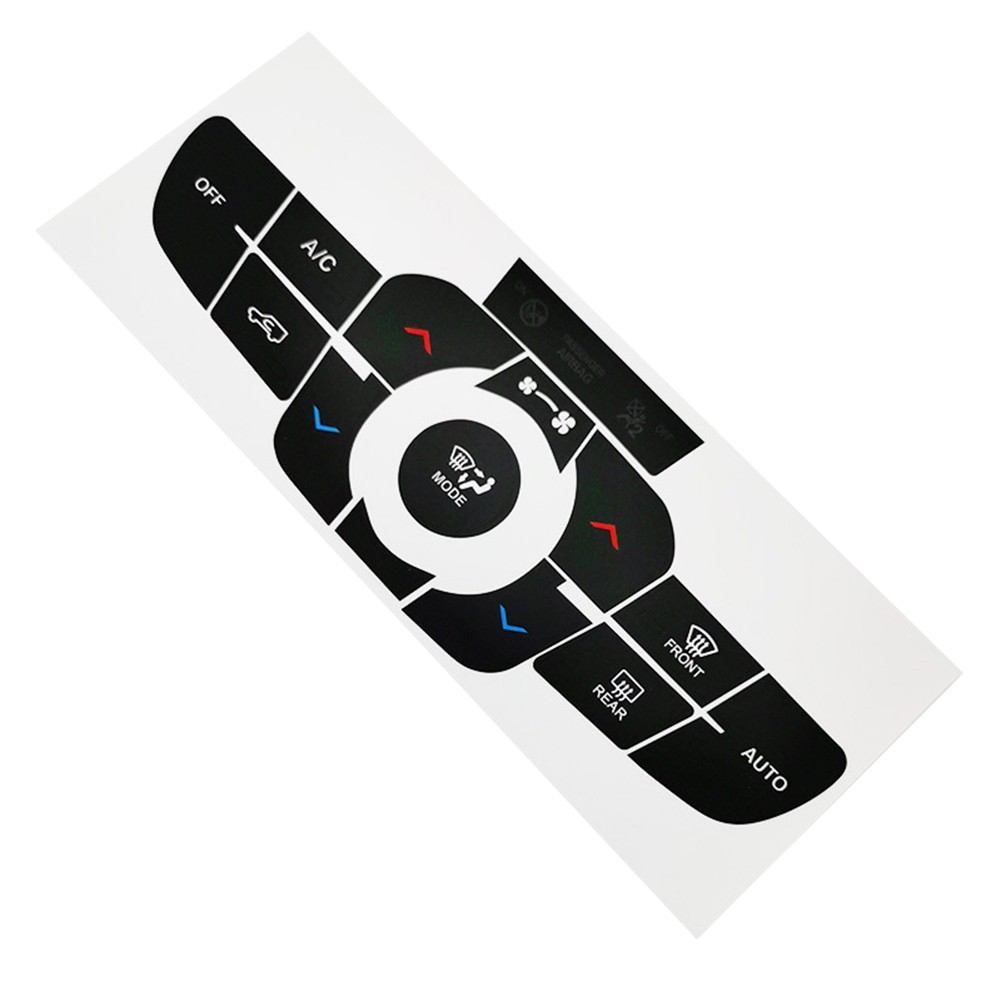 For Jeep Compass 2017-2021 Air Conditioning Button Repair Sticker Black