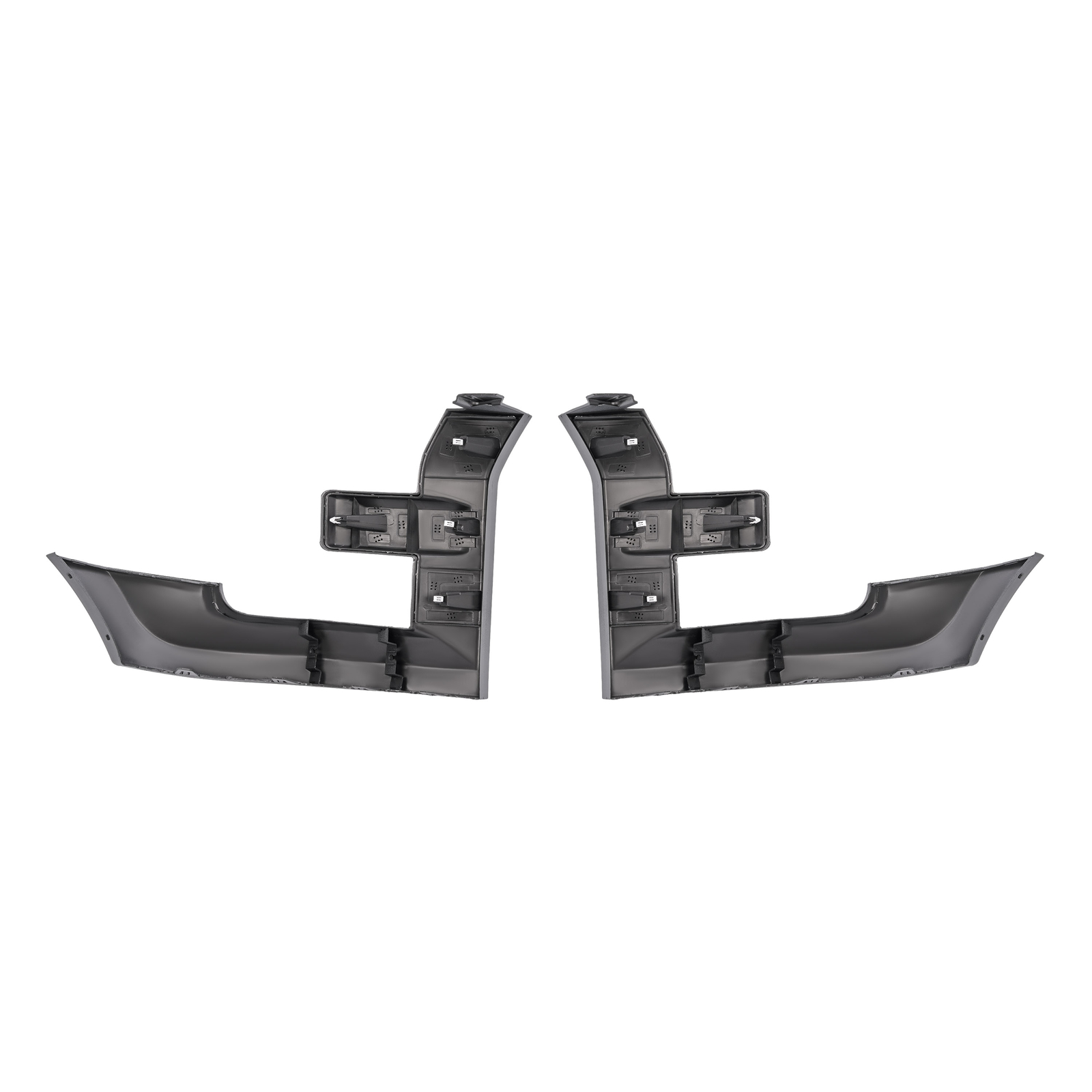 New Pair Headlight Trim Bezel Grille For Ford F150 F-150 2015-2017 Primed Gray
