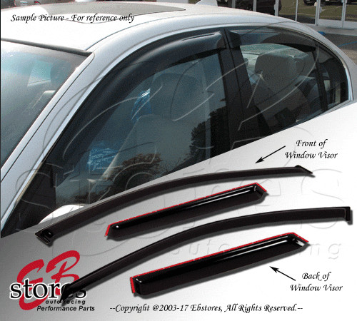 For 2007-2014 Cadillac Escalade Smoke Window Visor Rain Guard Deflector 4pcs Set