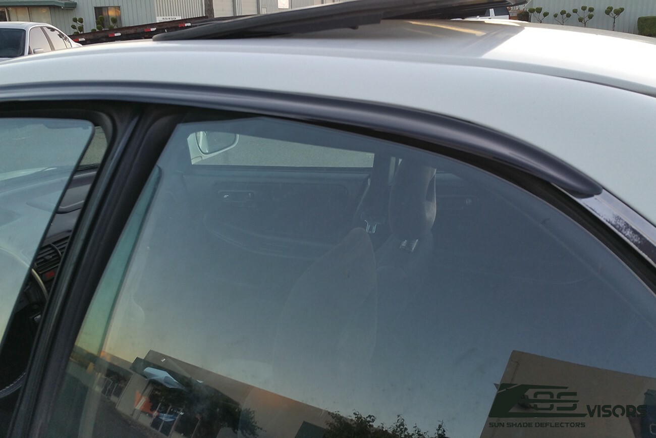 Smoke Tinted JDM Side Window Visors Rain Guard For 94-01 Integra DB7 DB8 4Dr