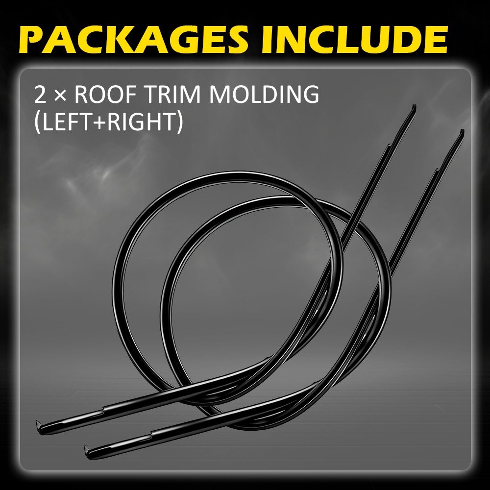 For Toyota Corolla 2003-08 Replace Roof Drip Molding Trim Rubber Seal Strip2-10x