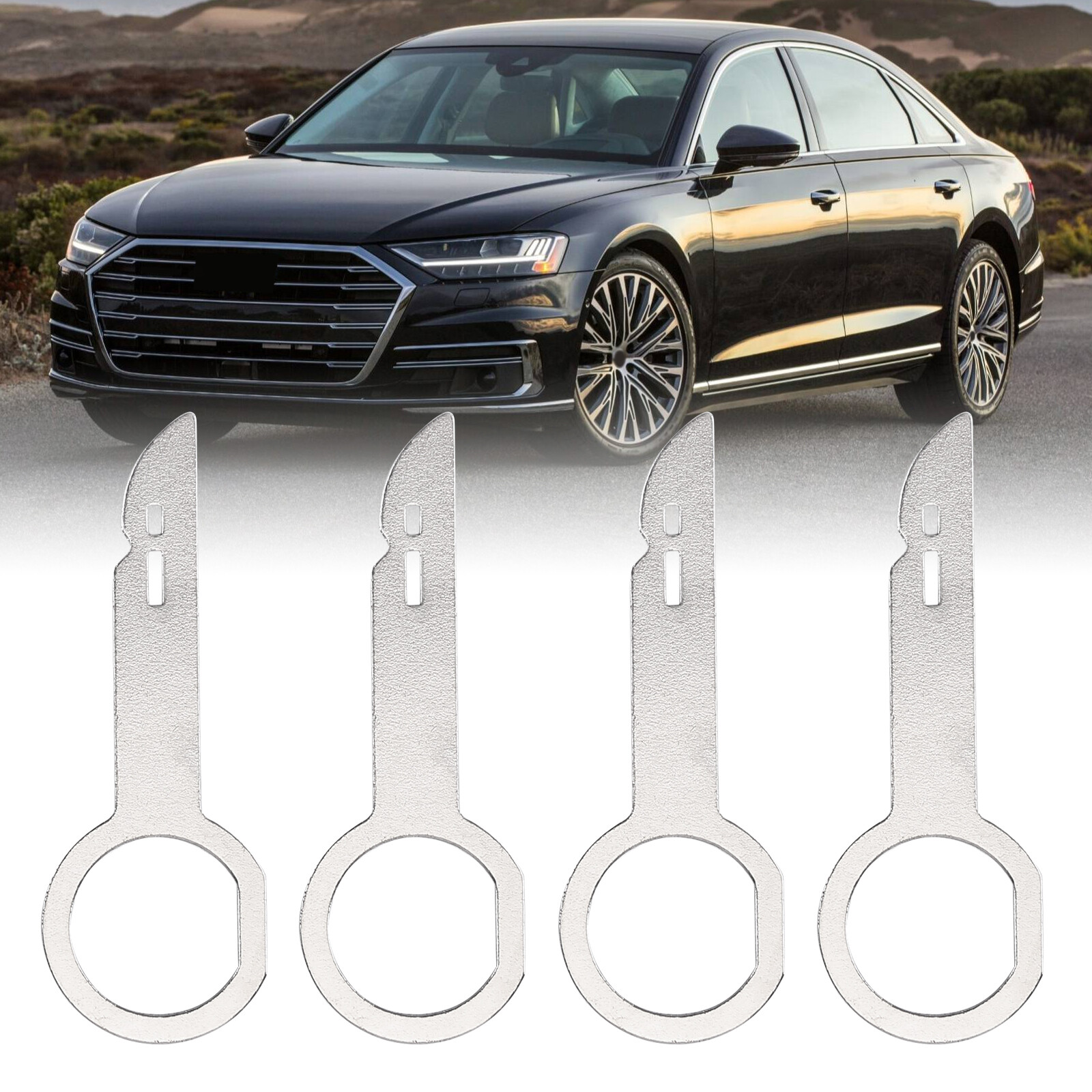 For Mercedes Benz Ford Volks 4PCS Car Stereo Radio Removal Release Tool Keys Set