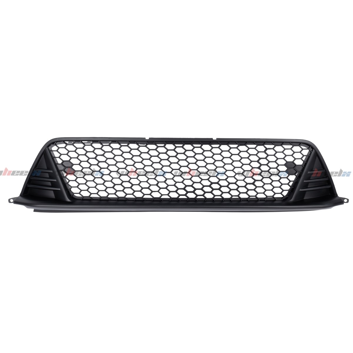 FOR 22-24 HONDA CIVIC AEGEAN BLUE FRONT BUMPER LIP + MATTE BLK PERFORMANCE GRILL
